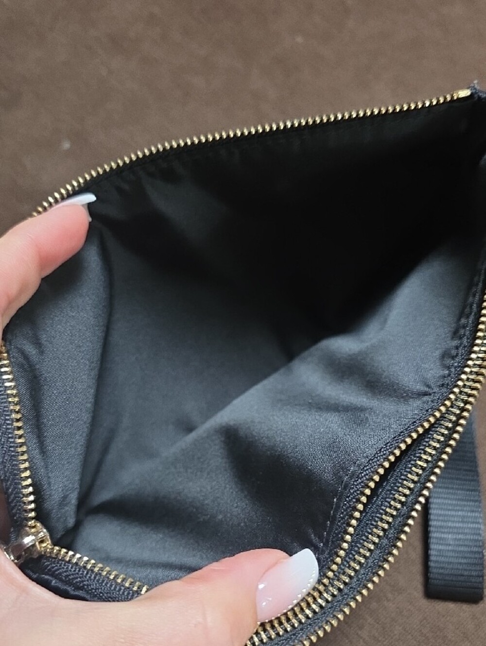 lululemon athletica Black Now And Always Wristlet with Gold Accents - Picture 6 of 6